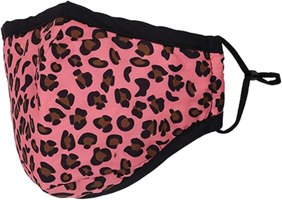 WedDecor Washable Reusable 3 Layer Cotton Face mask Face Covering Bandana Face Mask Breathable Fashion Face Mask for Protection Against Pollution, Pink, 2pcs