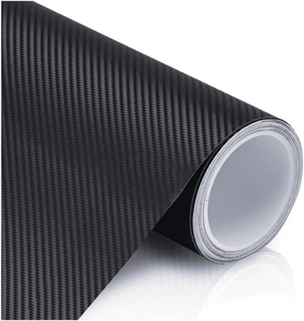 Black Carbon Coating Foil with Clean Market Air Duct 20 cm x 150 cm Suitable for Vehicle Coating