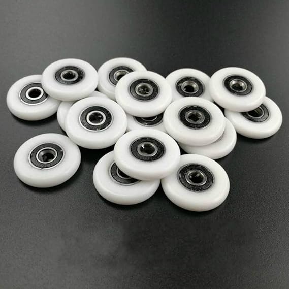 8pcs Bathroom Door Sliding Shower Door Roller Outer Diameter 19mm/20mm/22mm/23mm/25mm/27mm Bearing Bore 5mm