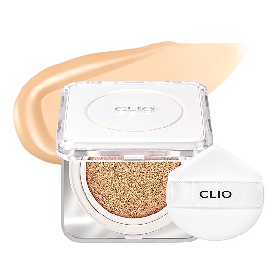 CLIO Kill Cover Founwear Cushion The Original 20 Shades, Buildable Light to Medium Coverage, Natural Finish, Korean Makeup Foundation, Long-Lasting Skin Fit, 23N GINGER