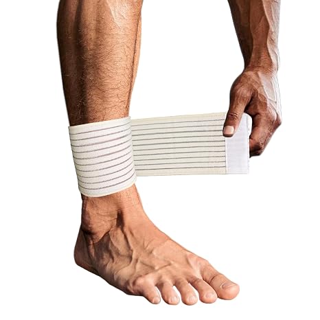 Achilles Compression Bandage for Ankle Pain, Achilles Tendonitis Relief, Achilles Tendonitis Brace for Women and Men, Achilles Tendon Support Wrap (Beige)