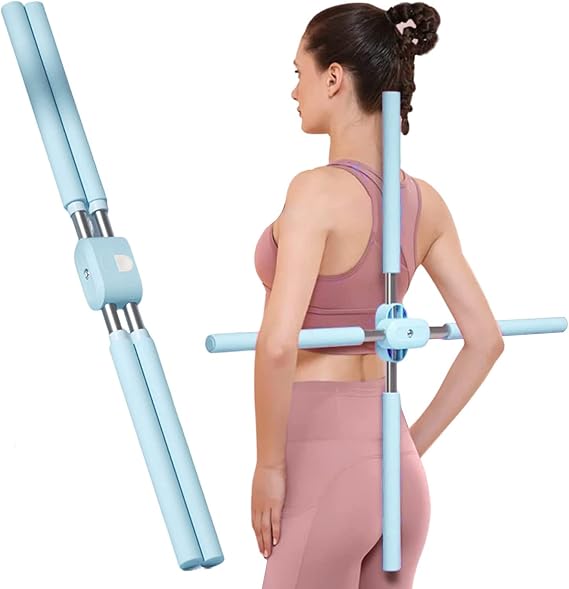 Yoga Sticks Stretching Tool, Posture Correction Bar, Retractable Humpback Correction Stick, Open Shoulders and Open Back Home Fitness Equipment