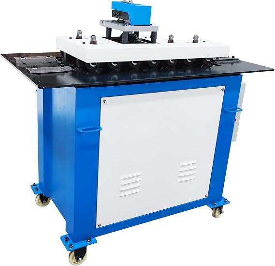 Seam Lock Forming Machine for Square/Rectangular Ventilation Ducts, Electric Sheet Metal Seamer, 7 Shapes, 0.5-1.2mm Thickness, 220V 1.5KW