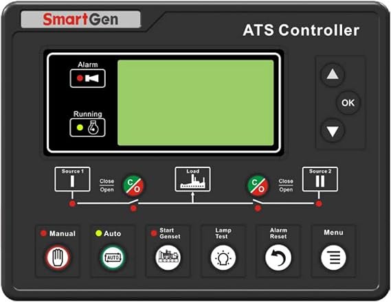 HAT700B ATS Controller, Silicone Panel, Suitable for SGQ ATS, Current Detection, AC Power-Supply
