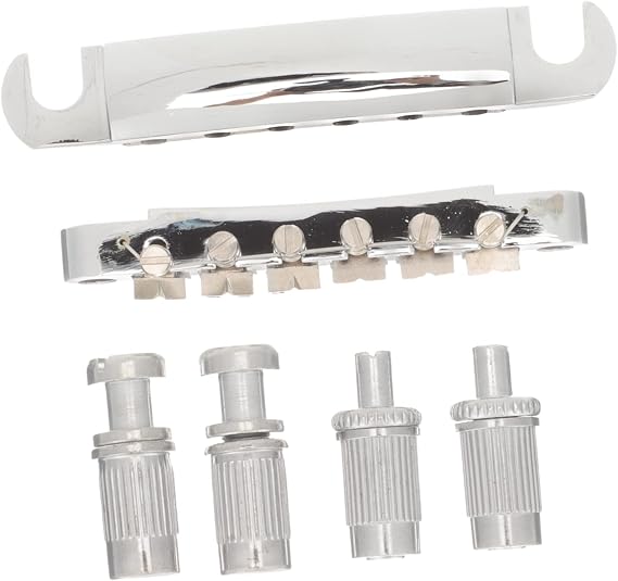 Electric Guitar Saddle Bridge Replacement Metal Silver