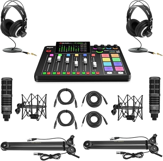 Rode RODECaster Pro II Production Studio Console, Bundle with 2x Turnstile