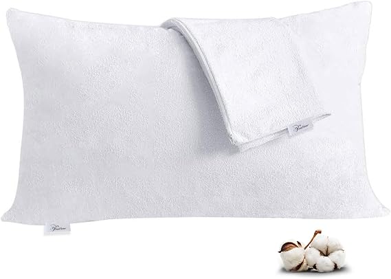 Vionel Home 2 Li Paket Pamuklu, Sıvı Geçirmez Yastık Koruyucu Alez, Havlu yüzey yastık alezi