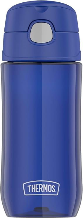 THERMOS FUNTAINER 16 Ounce Raspberry and Blueberry Plastic Hydration Bottles with Spout 2 Pack