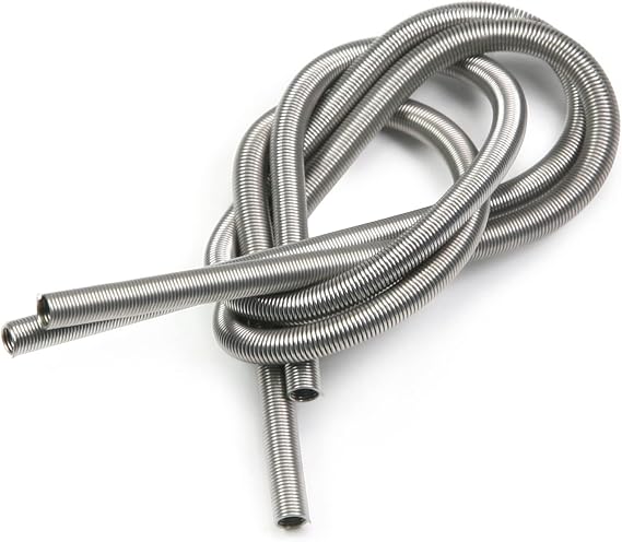 Fielect Heating Element Coil Wire 220V 800W Resistance Wire Furnace Heater Wire FeCrAl Silver Heat-resistant Wire Length 310mm,2Pcs