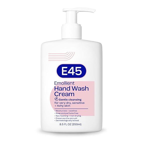 E45 Hand Wash Cream for Sensitive Skin Fragrance-Free 8.5 fl oz