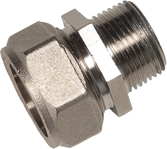 Maxline M8005 Straight Fitting for 3/4-Inch Tubing with 1/2-Inch Male NPT Thread