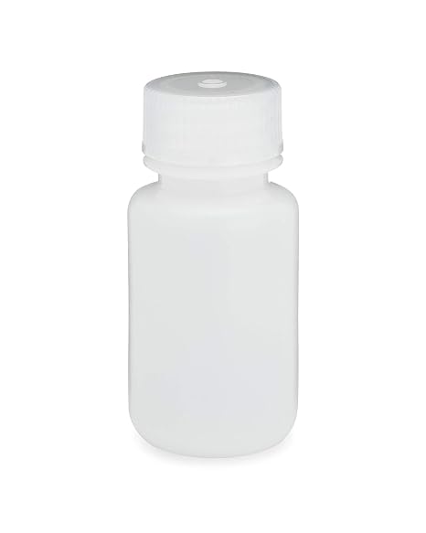 1155L45 Bottle, Wide Mouth Round, HDPE with PP Closure, 60mL, 12/Pack, 72/Case