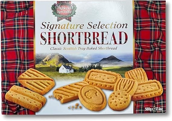 Highland Speciality Signature Shortbread Selection 500g, Luxury Scottish Shortbread, Traditional Christmas Biscuits Gift, Perfect Biscuits for Gift on all Ocassions, Baked in Scotland (2 Boxes)