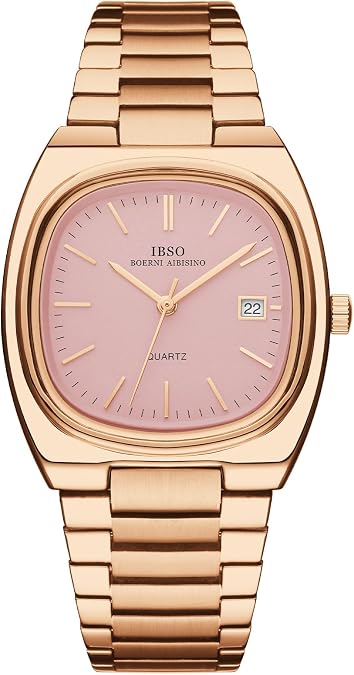 IBSO Men's Luxury Business Watch Waterproof Stainless Steel Men Casual Quartz Wrist Watches