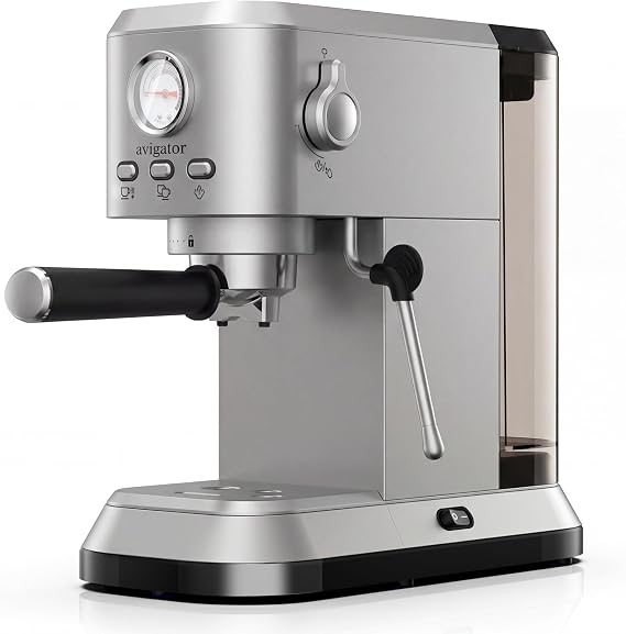 Espresso Machine 20 Bar, Compact Coffee Maker with Milk Frother, Espresso Maker with 50oz Removable Water Tank for Home & Office, Coffee Machine for Cappuccino & Latte