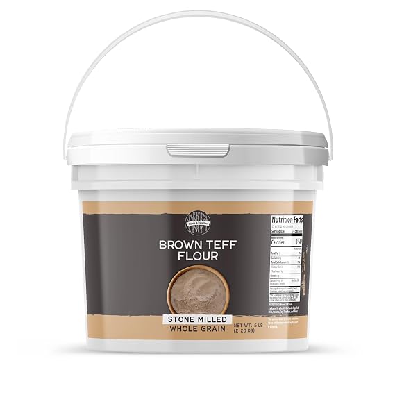 Birch & Meadow, Brown Teff Flour, 5 Lb