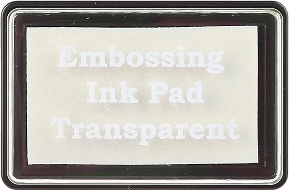 Embossing Pad Transparent Stamp Inkpad For DIY Planner Scrapbook Card Making DIY Silicone Transparent Stamp Cling Seal Scrapbook Embossing Album Decor Craft Self Inking Pre-Inked Office Stamp Set