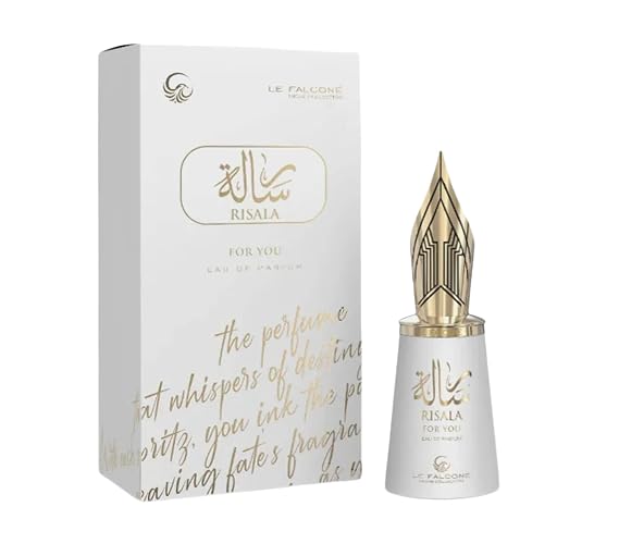 Risala for You Eau de Parfum,100 ml for women, White and Gold Luxury Fragrance