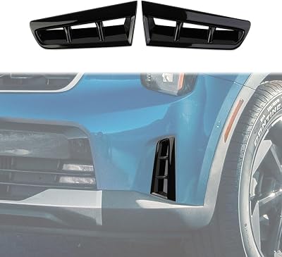 Korlot Front Bumper Trim Grille Side Vent Cover for 2024-2026 KIA Sorento glossy black