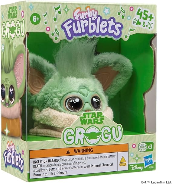 Furby Furblets Star Wars Grogu Collectible Electronic Plush Toy, Officially Licensed