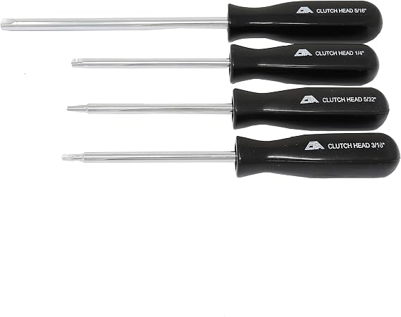 CTA Tools 8752 Clutch Head Screwdriver Set 4-Piece "Figure 8" Clutch G & A Drivers For GM Headlight Buckets, Steering Columns, Hood Braces & Classic Car Applications