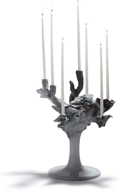Lladro Naturo. -Multi Candleholder (Grey) 01007972