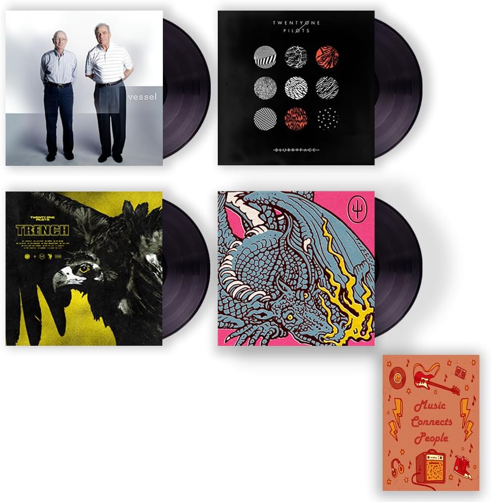 Twenty One Pilots: Studio Album Record Collection Vessel  Blurryface  Trench  Scaled and Icy Art Card