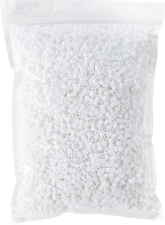 Fuse Beads 6000 Pieces 5mm White Melty Iron Beads Compatible with Perler and Hama