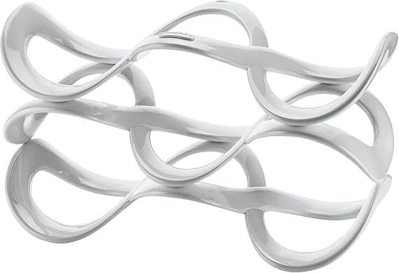 Guzzini - Icons Cuvée Universal Bottle Rack - White 32.4 x 16 x h18.2 cm - 17010011