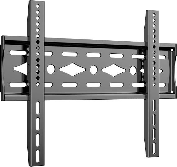 TETVIK Çoğu 23-63 inç TV'ler için Sabit TV Duvara Montaj Düz veya Kavisli TV için Ultra İnce Profil TV Montaj Duvar Braketi, Max VESA 400x400 mm 95 lb'ye Kadar Tutun Duvara Montaj TV Braketi