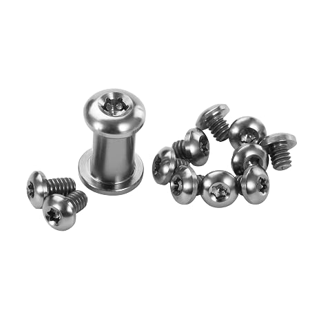 13-Piece Titanium Screw and Pivot for Benchmade 535 Bugout, Silver