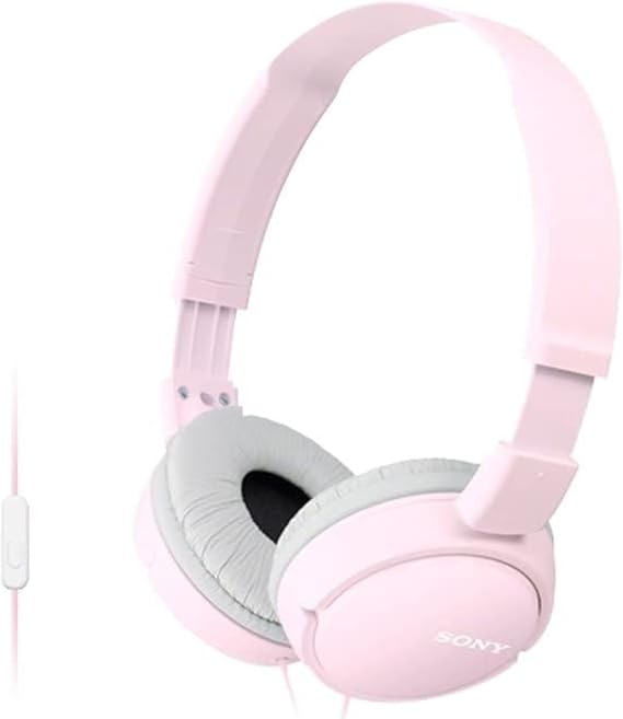Sony MDRZX110AP ZX Series Extra Bass Smartphone Headset with Mic (Pink)