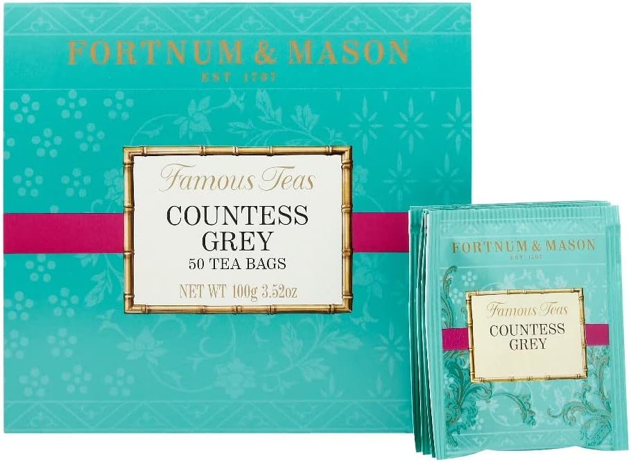 Fortnum and Mason Countess Grey 50 Count Tea Bags (1 Pack)