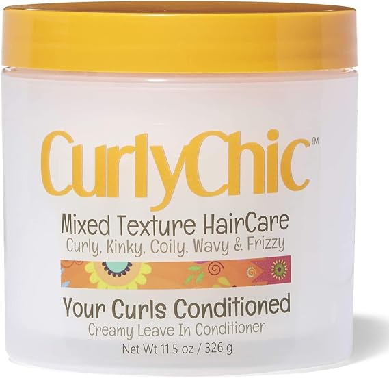 CURLYCHIC Your Curls Conditioned Creamy Leave In Conditioner, 11.5 Ounce