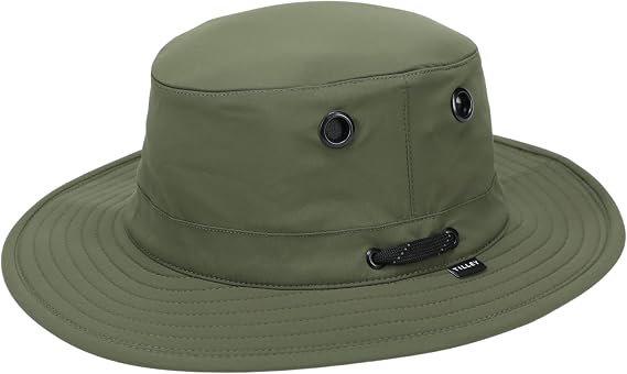 Tilley Unisex Adult Ultralight T5 Classic Sun Hat, Olive, Large US