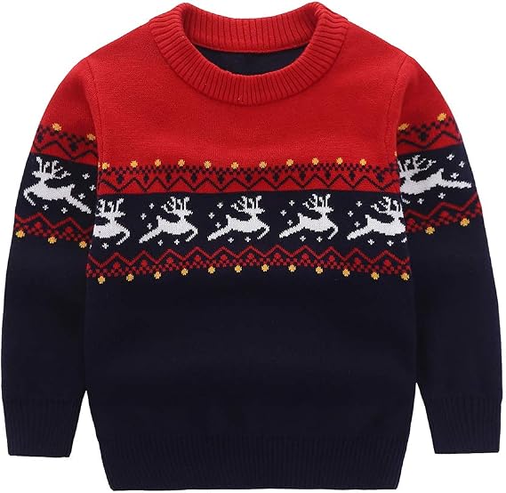 Boys' Cartoon Pullover Sweater