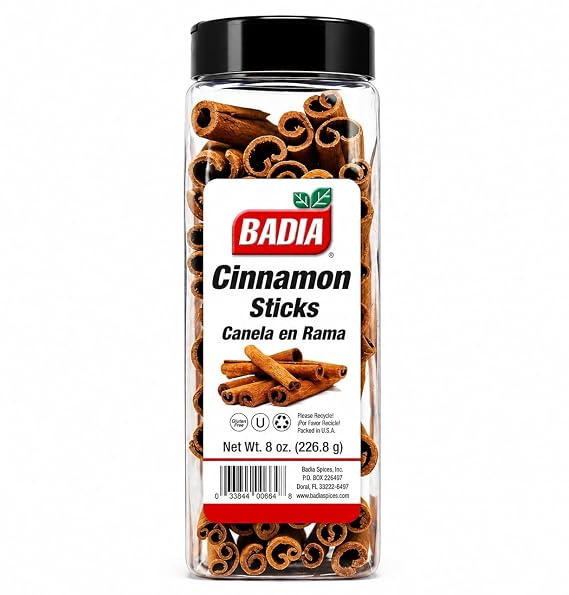 Badia Cinnamon Sticks 8 oz Whole Sweet Aromatic Cinnamon Spice