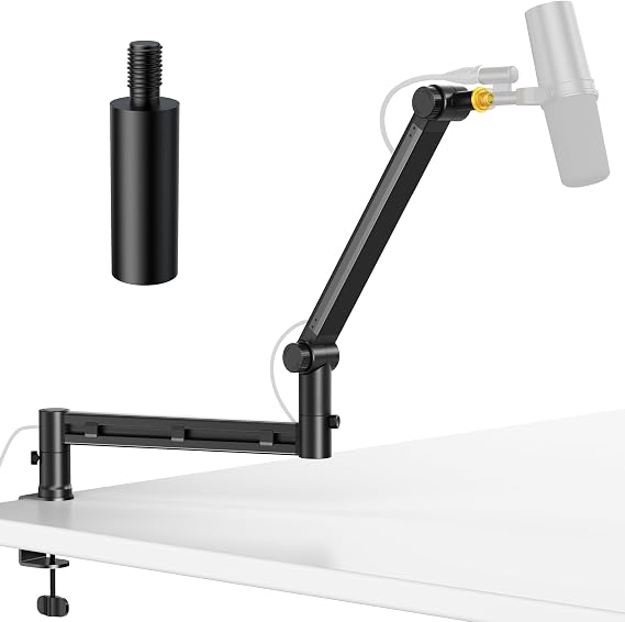 AA AUDIO ACCESSORY Low Profile Mic Boom Arm with Extension Rod