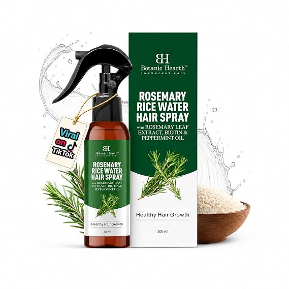 Botanic Hearth Rosemary & Rice Water Hair Growth Spray - 6.8 Fl oz