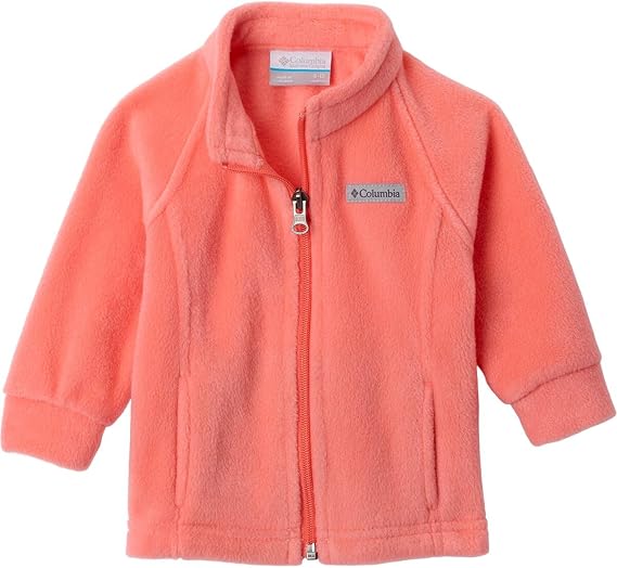 Columbia Youth Infant Benton Springs Fleece Jacket, Hot Coral, 12/18