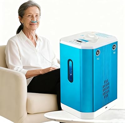 Hydrogen Inhalation Therapy Machine, 225450mlmin Output, Portable H2O Generator for Home Use, 99.99% Pure Molecular Hydrogen Inhaler, SPEPEM, for Home use, Travel, Athletes, Elderly