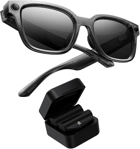 Rokid AI Glasses Style Pack,Smart Audio Glasses with Camera & Power Capsule