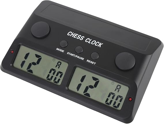 Chess Basic Digital Chess Clock and Game Timer, Chess Clock 3 in 1 Digital Chess Timer with Countdown Time Limit Add Seconds Function for Chinese Chess International Chess Weiqi
