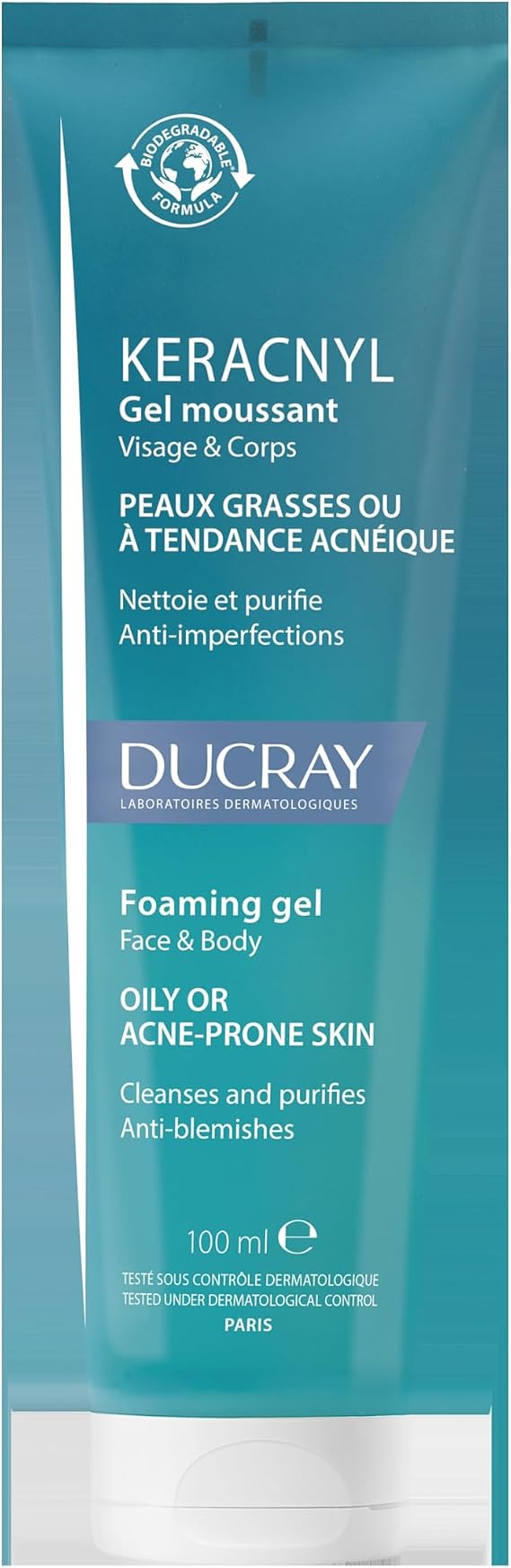Keracnyl Yağlı ve Akneye Eğilimli Ciltler için Yüz Temizleme Jeli Arındırıcı Etkili 100 ml