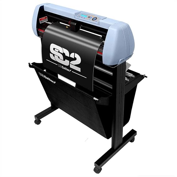USCutter SC2 Vinyl Cutter Plotter with Stand and Catch Basket, 28" w/VMC (PC Only)