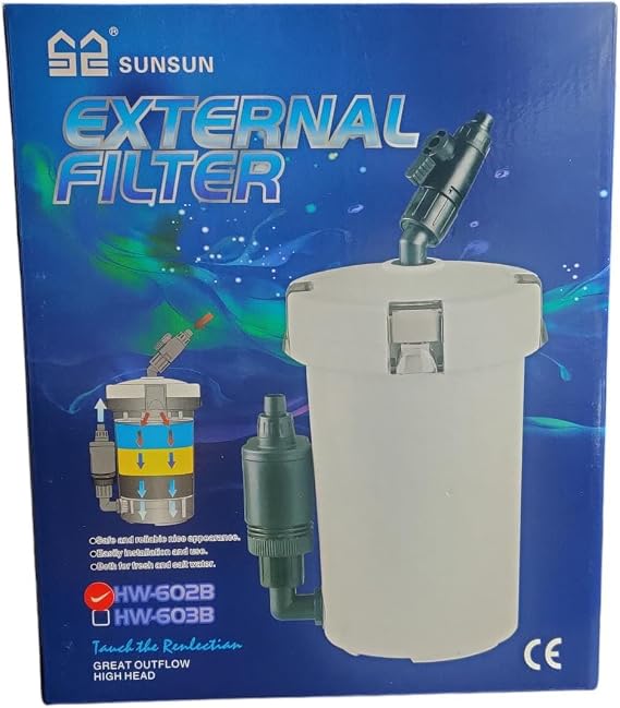 Sunsun HW602B External Filter 400L/H 6W [Energy Class A]