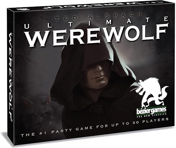 Bezier Games Ultimate Werewolf | Villagers vs Werewolves Hidden Role Mystery for Large Groups | Social Deduction with Bluffing and Moderator-Led Play | Ages 13+ | 3-24 Players | 30-90 Min