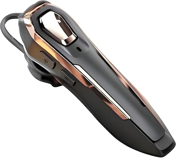 Bluetooth Earpiece with Noise Cancelling Mic - Lightweight Wireless Headset for Business