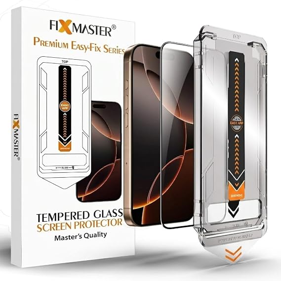 Fixmaster iPhone 11 ve iPhone XR Uyumlu Ultra Clear HD Temperli Cam, Easy Fix Kolay Kurulum Serisi Yüksek Kaliteli Ekran Koruyucu