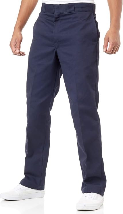 Dickies Mens Original 874 Work Pants Durable Straight Leg Uniform Trousers for Men, Ideal for Industrial or Office Use, Dark Navy, 30W x 34L